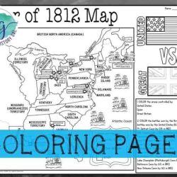 War of 1812 map answer key