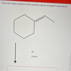 Draw the major product of this reaction. ignore inorganic byproducts