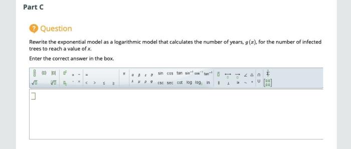 Logarithmic exponential equations