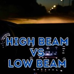 Low beam headlamps are only effective for speeds up to